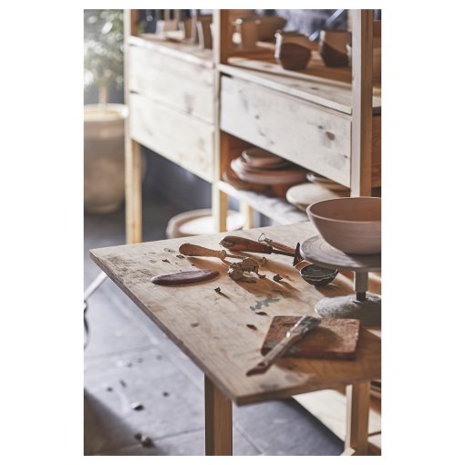 IVAR, 1 section/foldable table/sliding door, 89x30x179 cm, 694.695.18