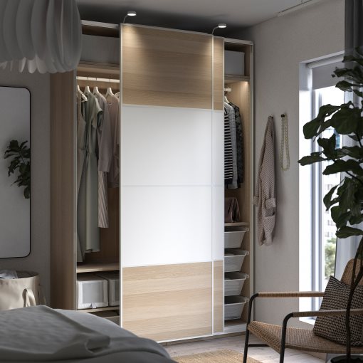 PAX/MEHAMN, wardrobe combination, 150x66x236 cm, 695.028.91