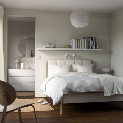 TÄLLÅSEN, upholstered bed frame, 140x200 cm, 695.147.90
