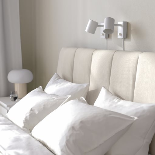 TÄLLÅSEN, upholstered bed frame, 140x200 cm, 695.147.90