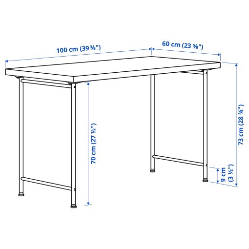 LAGKAPTEN/LINNMON/SPÄND, desk, 100x60 cm, 695.638.65