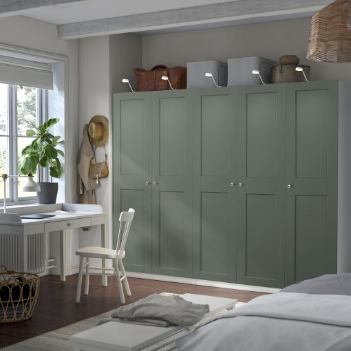 PAX/GRIMO, wardrobe combination, 250x60x201 cm, 695.792.77