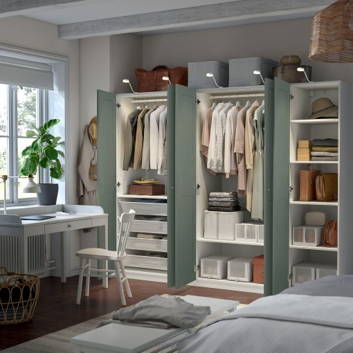 PAX/GRIMO, wardrobe combination, 250x60x201 cm, 695.792.77