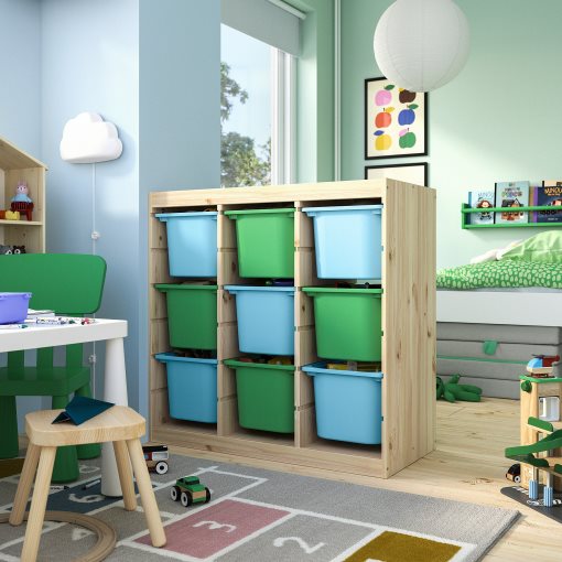 TROFAST, storage combination room divider with boxes, 93x44x91 cm, 696.125.78
