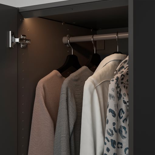 ÖVERSIDAN, wardrobe strip with built-in LED light source and sensor dimmable , 46 cm, 704.749.05