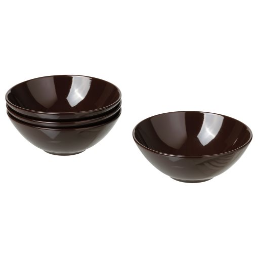 FÄRGKLAR, bowl/glossy 4 pack, 16 cm, 704.854.28