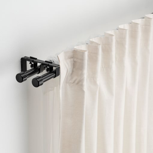 BEKRÄFTA, double curtain rod set, 120-210 cm 19 mm, 704.896.95