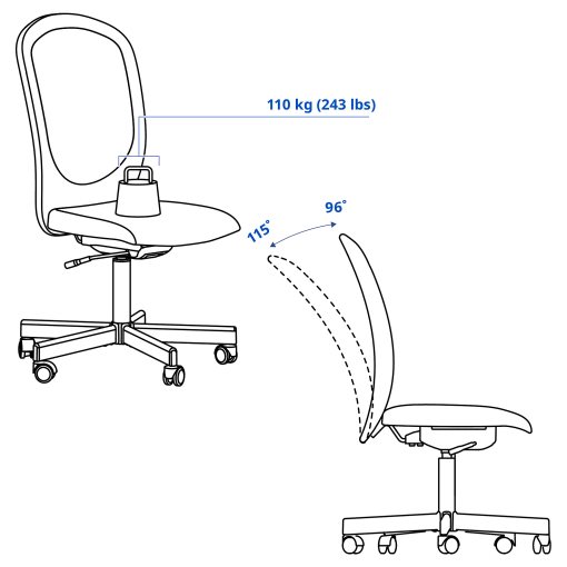 FLINTAN, office chair, 704.922.02