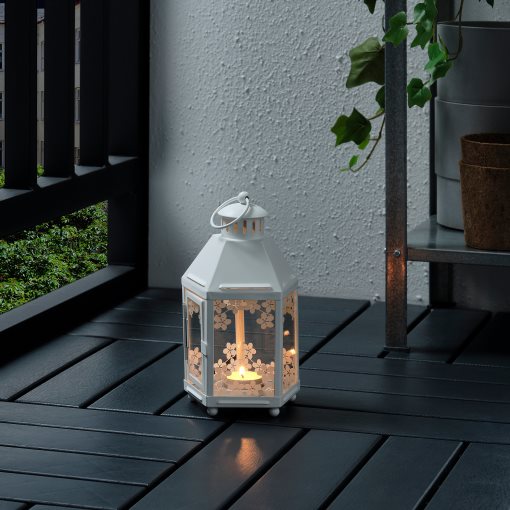 KRINGSYNT, lantern for tealight in/outdoor, 21 cm, 705.097.02