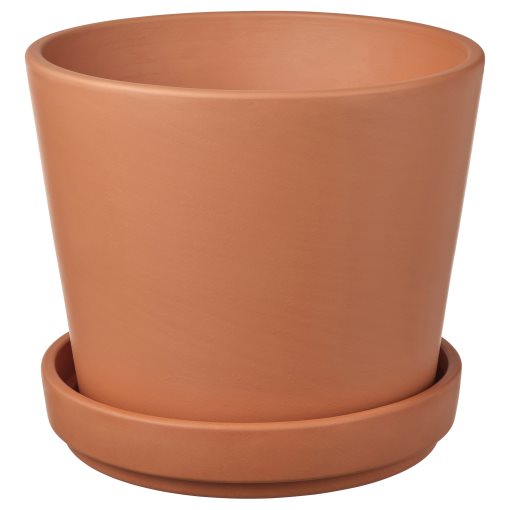 BRUNBÄR, plant pot with saucer/outdoor, 15 cm, 705.108.28