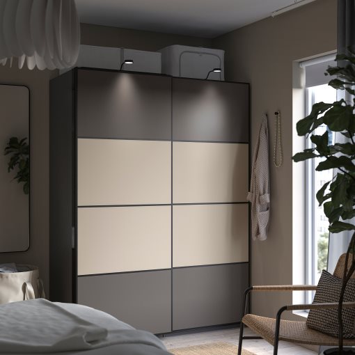 MEHAMN, 4 panels for sliding door frame, 75x201 cm, 705.109.08