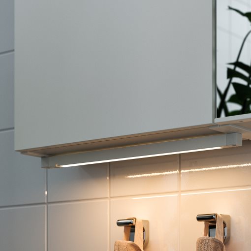 SILVERGLANS, bathroom lighting strip with built-in LED light source/dimmable, 40 cm, 705.286.68