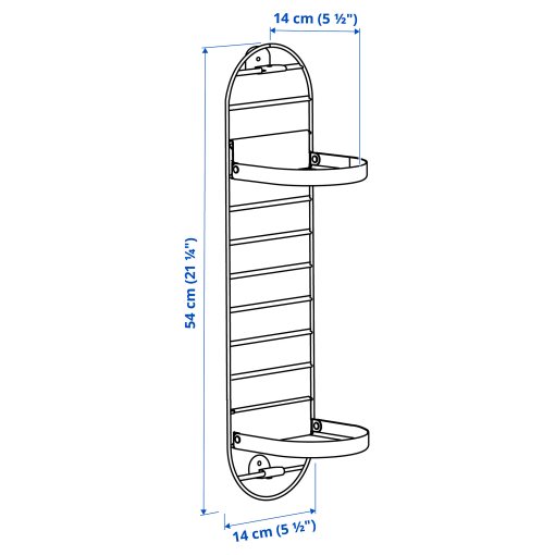 SKUGGRÖNA, wall mounted plant stand, 54 cm, 705.620.11