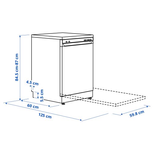 LAGAN, freestanding dishwasher, 705.767.44