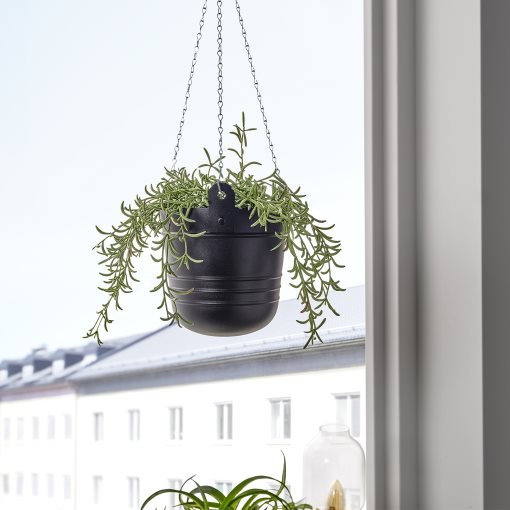 PÄRLRÖNN, hanging planter in/outdoor, 15 cm, 705.822.50
