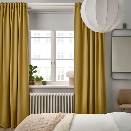 MAJGULL, room darkening curtains/1 pair, 145x300 cm, 705.860.26