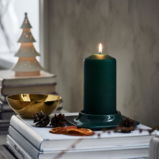 FENOMEN, unscented pillar candle, 14 cm, 705.999.29