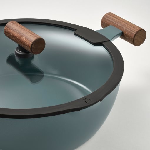 KLIPPFISK, saute pan with lid with non-stick coating, 28 cm, 706.025.16