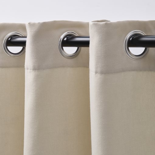 GINSTMOTT, curtains with eyelets/1 pair, 145x300 cm, 706.054.16