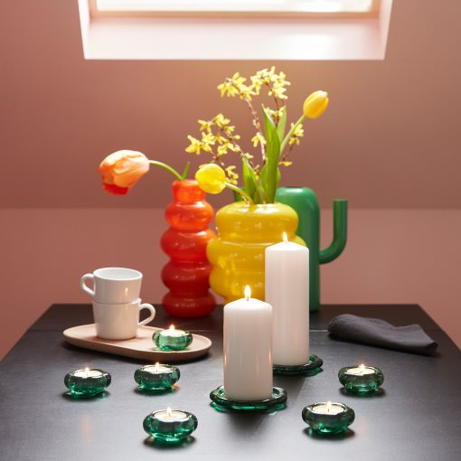 BLADFÅGEL, candle dish, 11 cm, 706.070.43