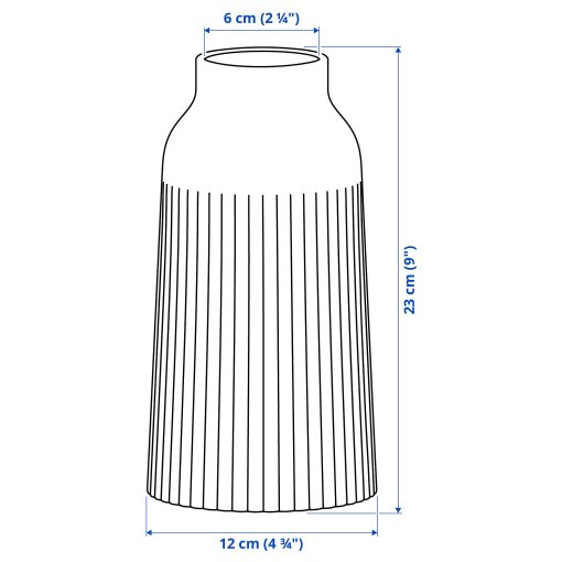 KAPKASTANJ, vase, 23 cm, 706.073.16