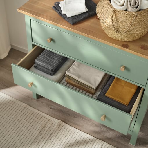 HEMNES, συρταριέρα με 3 συρτάρια, 108x96 cm, 706.107.38