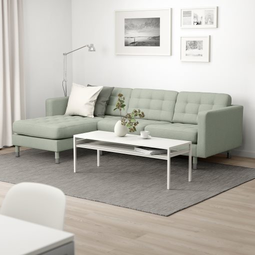 LANDSKRONA, 3-seat sofa with chaise longue, 792.726.82