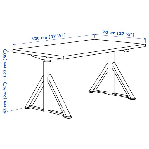 IDÅSEN, desk sit/stand, 792.809.55