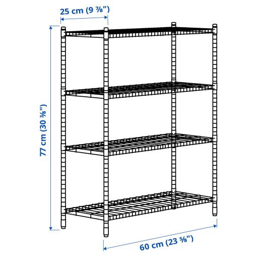 OMAR, 2 shelf sections, 794.129.46