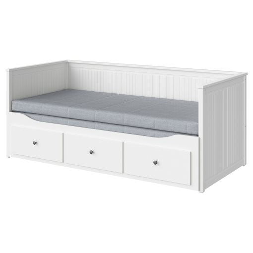 HEMNES, κρεβάτι επισκέπτη day bed 3 συρτάρια/2 στρώματα, 80x200 cm, 794.281.17