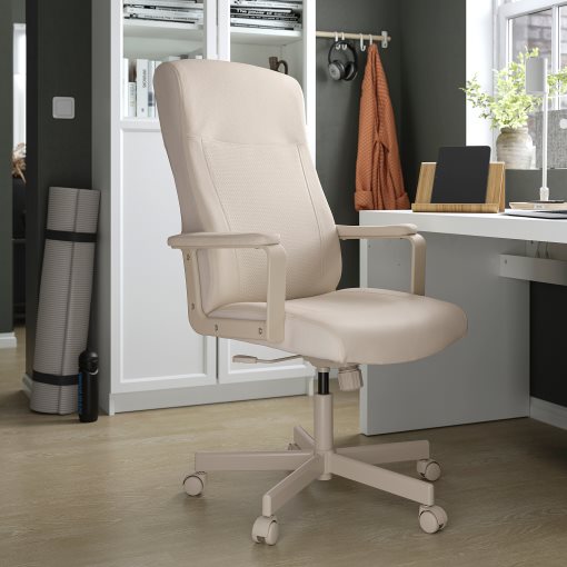 MALM/MILLBERGET/BILLY/OXBERG, desk and storage combination with swivel chair, 794.363.77