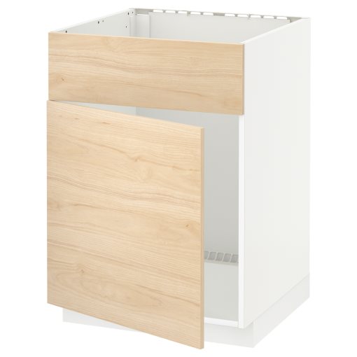 METOD, base cabinet for sink with door/front, 60x60 cm, 794.531.97