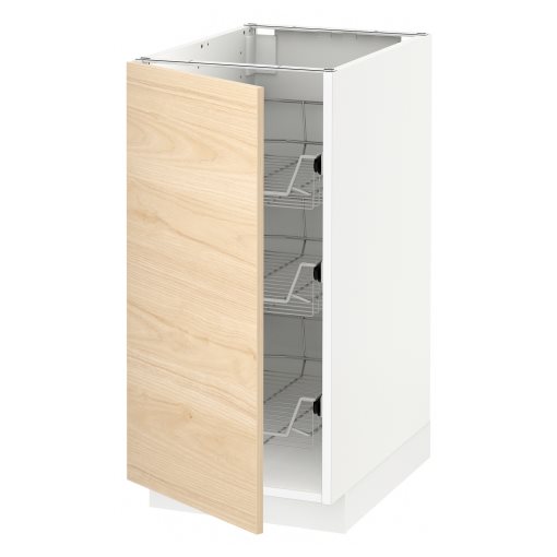 METOD, base cabinet with wire baskets, 40x60 cm, 794.571.62