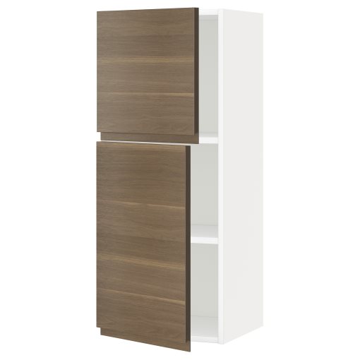 METOD, wall cabinet with shelves/2 doors, 40x100 cm, 794.651.57