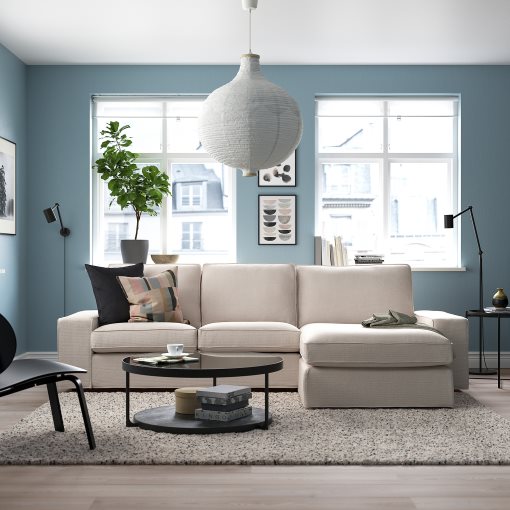 KIVIK, 3-seat sofa with chaise longue, 794.828.40