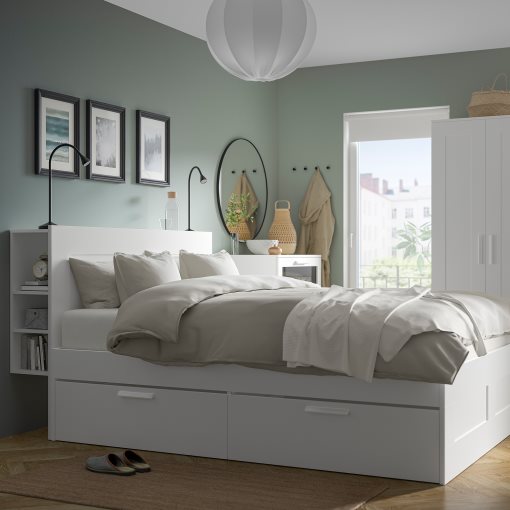 BRIMNES, bedroom furniture/set of 3, 140x200 cm, 794.876.49