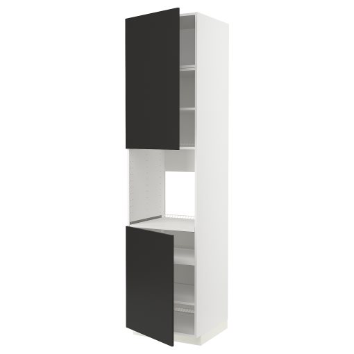 METOD, high cabinet for oven with 2 doors/shelves, 60x60x240 cm, 794.984.45