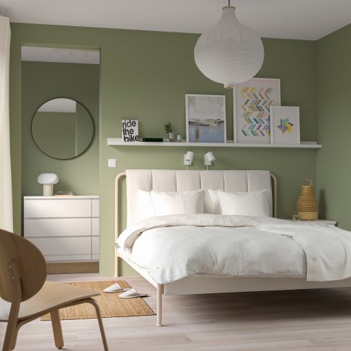 TÄLLÅSEN, upholstered bed frame, 160x200 cm, 795.148.03