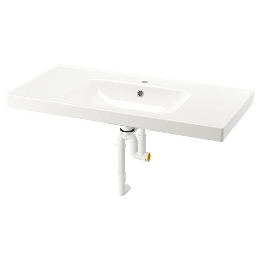 ORRSJON, wash-basin with water trap, 102x49 cm, 795.167.55