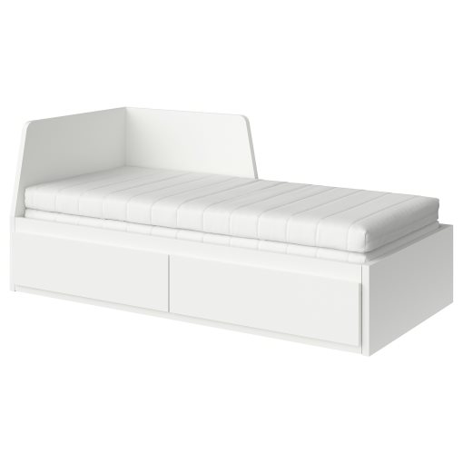 FLEKKE, day-bed with 2 drawers/2 mattresses, 80x200 cm, 795.214.55
