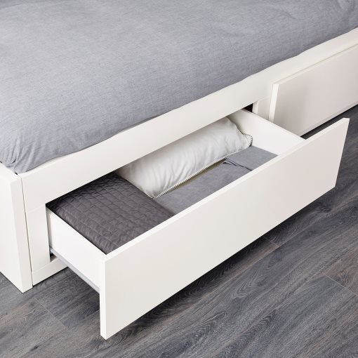 FLEKKE, day-bed with 2 drawers/2 mattresses, 80x200 cm, 795.214.55