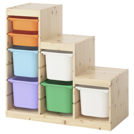 TROFAST, storage combination with boxes, 94x44x91 cm, 795.744.39