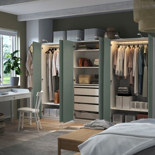 PAX/GRIMO, wardrobe combination, 300x60x201 cm, 795.792.86