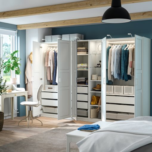 PAX/KAMMAR/TYSS, wardrobe combination, 285x60x201 cm, 796.074.49