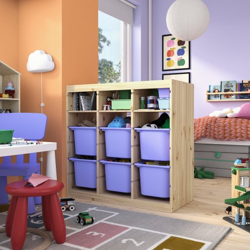 TROFAST, storage combination room divider with shelves and boxes, 93x44x91 cm, 796.125.68