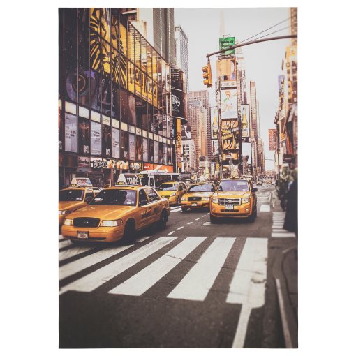 PJÄTTERYD, picture/New York taxi cab, 70x100 cm, 803.291.59