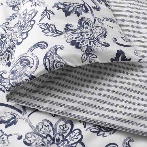 JUNIMAGNOLIA, quilt cover and 2 pillowcases, 240x220/50x60 cm, 804.932.77
