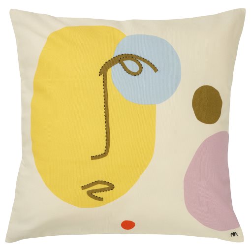 MANDELPIL, cushion cover handmade/face, 50x50 cm, 805.088.82