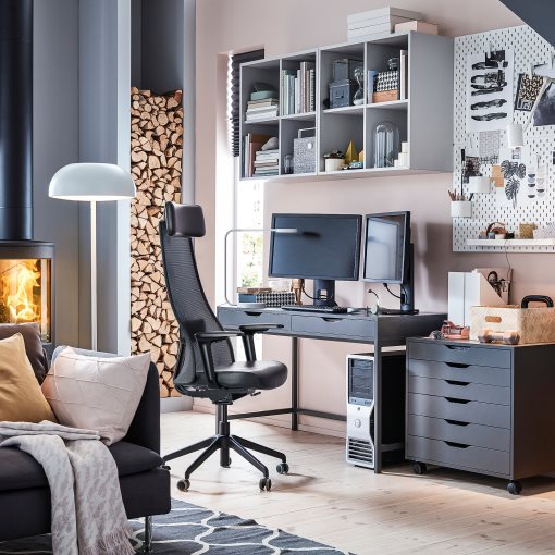 JÄRVFJÄLLET, office chair with armrests, 805.106.39