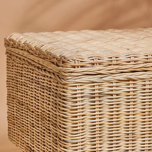 TOLKNING, bench with storage/handmade, 120 cm, 805.126.57